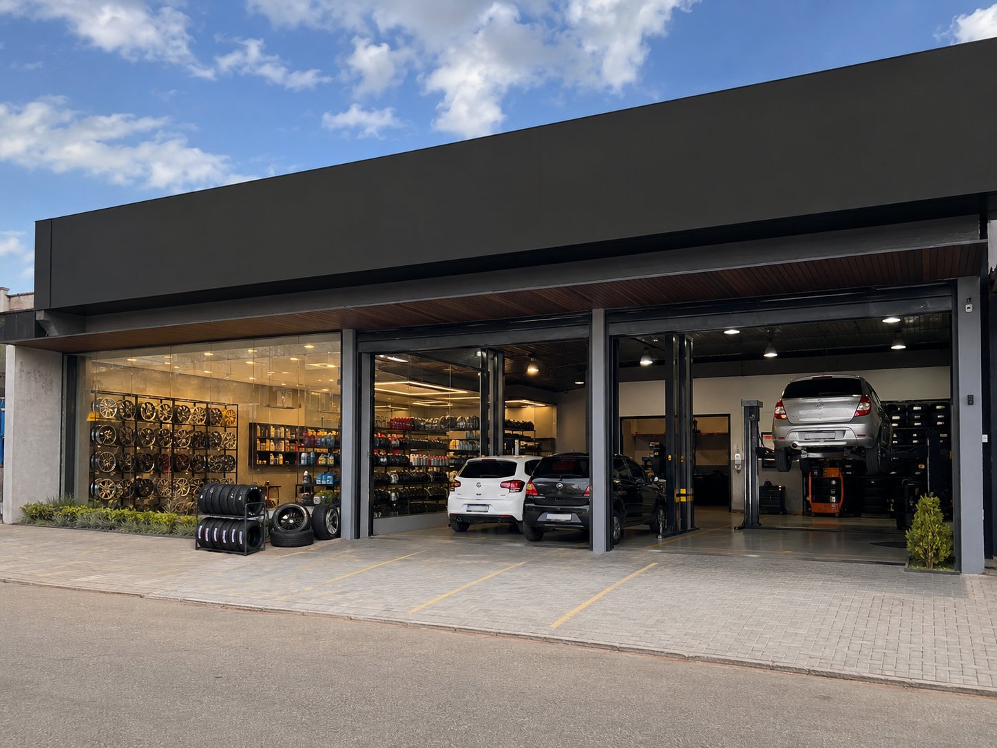 Centro Automotivo com Comercialização de Peças, Acessórios e Manutenção de Veículos Leves